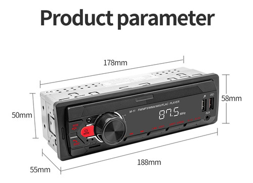 Receptor De Audio Para Automóvil Salida De Audio Rca A