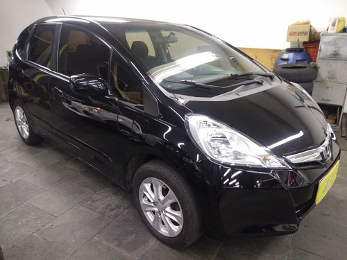 Imagem 3 de 12 de Honda Fit 1.4 Lx Flex 5p Completo Airbags E Abs 2013 Preto