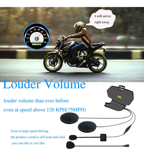 Imagen 6 de 10 de Sistemas De Intercomunicación Bluetooth Para Casco De Motoci