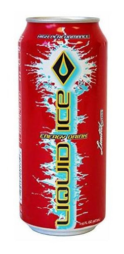 Liquid Red Ice Energy Drink 16 Oz, 12count.