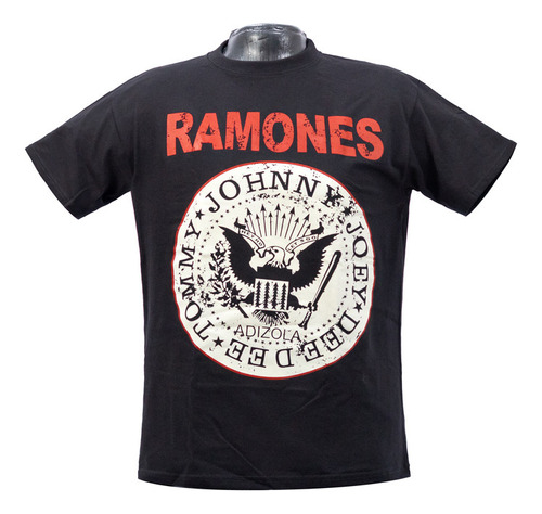 Franela Rock Ramones Banda Unisex Algodón