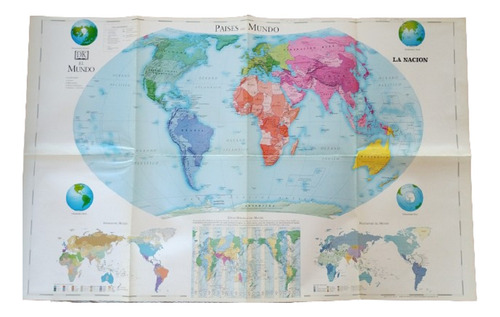 Mapas Países Del Mundo La Nación Lote Fascículos (Usado)