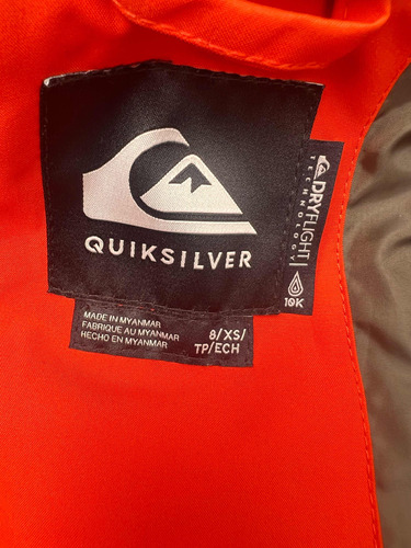 Casaca Quicksilver Impermeable + Nieve