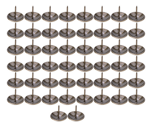 50 Clavos Gruesos Para Tapicería, Redondos, Con Forma De Pas