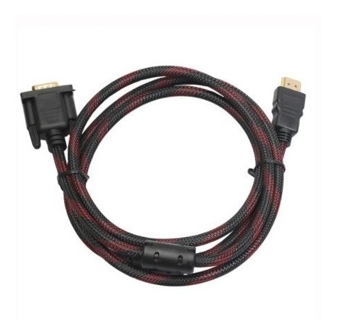 Imagen 2 de 2 de Cable Adaptador De Video Hdmi Macho A Vga Macho 1080p 1.5m