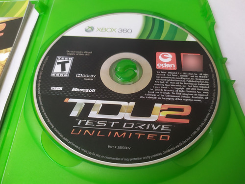 Tdu Test Drive Unlimited 2 Xbox 360 Original (Usado)