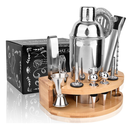 Juego Coctelera Set Utensilios Cóctel De Bar Inoxidable 12pk