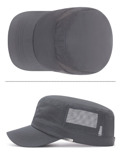 1 Pcs Gorra De Cadete De Malla Plana Ajustable Para Hombre