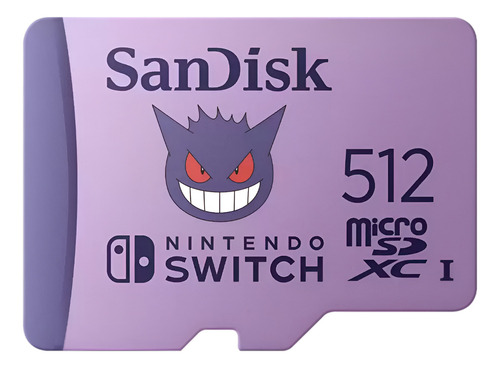 Memória Sandisk Micro SD 512gb Pokémon Nintendo Switch