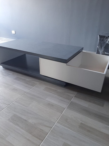 Imagen 9 de 10 de Mesa De Centro Lacada Marmolizado Ref Flavian