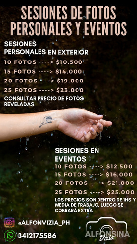 Sesiones De Fotos Personales Y Eventos