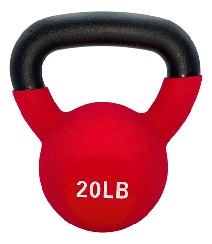 Pesa Rusa Wod Pro 20 Libras Recubierta Funcional Gym Color Rojo