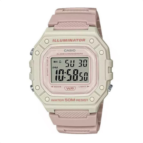 Reloj Casio Digital W218h Alarma Calendario Cronometro