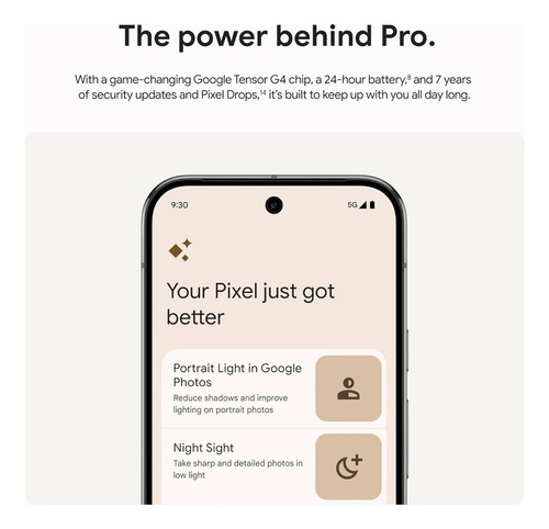 Smartphone Google Pixel 9 Pro Xl 256gb Camara Triple Bateria 24h
