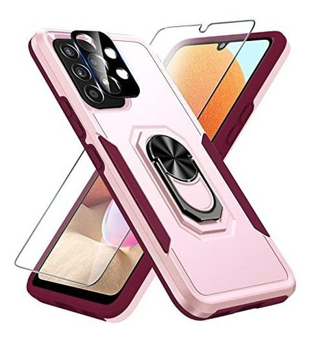 Funda + Protector De Pantalla Y Camara Samsung A53 5g Rosa