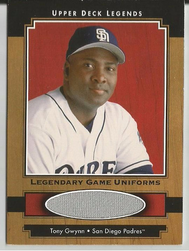 Tony Gwynn Used Pants 2001 Ud Legends Legendary Game Uniform