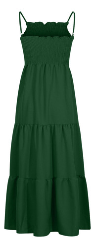 Blusa Larga Con Tirantes Finos For Mujer, Moderna Y Bohemia.