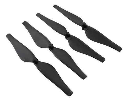 L 4 Pcs Hélices Prop De Plástico Negro For Rc Quadcopter