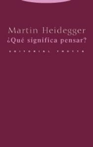 Libro ¿que Significa Pensar?