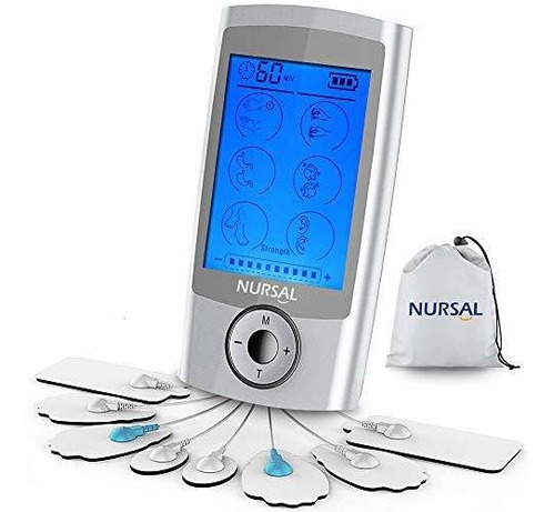 Nursal Recargable Electroestimulador Portátil Ems 16 Modos