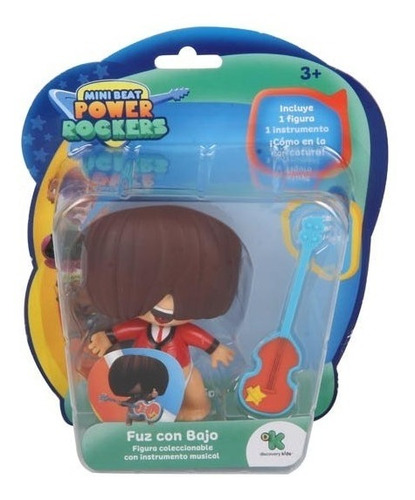 Power Rockers Figura Fuz Con Bajo Original