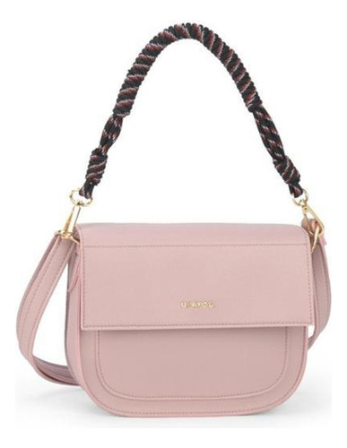 Bolsa Feminina De Ombro E Transversal Up4you - Rosa