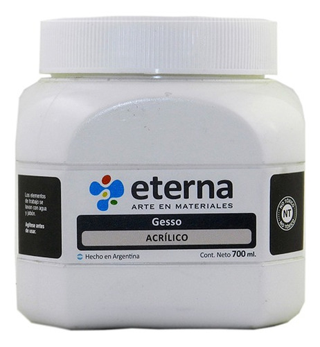 Gesso Acrilico Eterna 700ml Color Del Óleo Blanco