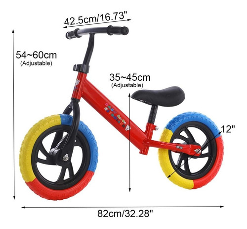 Imagen 2 de 2 de Bicicleta Equilibrio Sin Pedales De Aprendizaje
