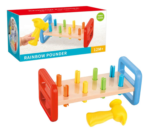 Juego Juguete Martillo Para Golpear Motricidad Para Bebes