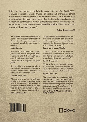 El Concepto De Vínculo Fraterno De Luis Kancyper. Oferta!