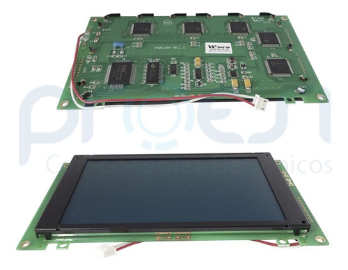 Display Lcd Gráfico 240x128 - Wg-240128a-tmi- Com Back, Azul