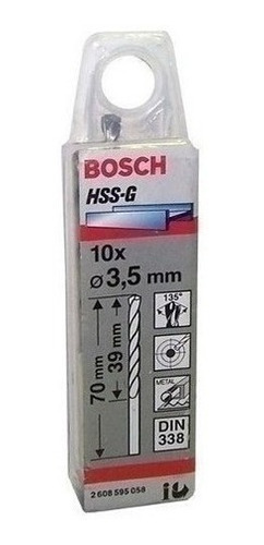 Broca De Metal Bosch 3,5mm Display X10ud / Superstore