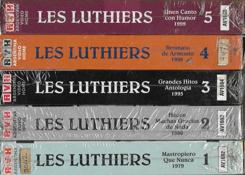 Les Luthiers Coleccion De 5 Vhs Originales