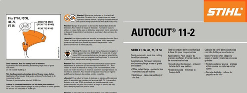 Stihl Autocut 11-2 Tap Action 4004 710 2192, Para Fs 36, 40,