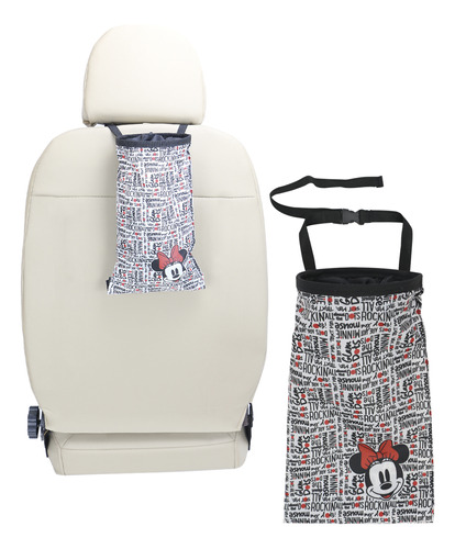 Cesto Bolsa Porta Botella Objeto Auto Niños Disney Minnie