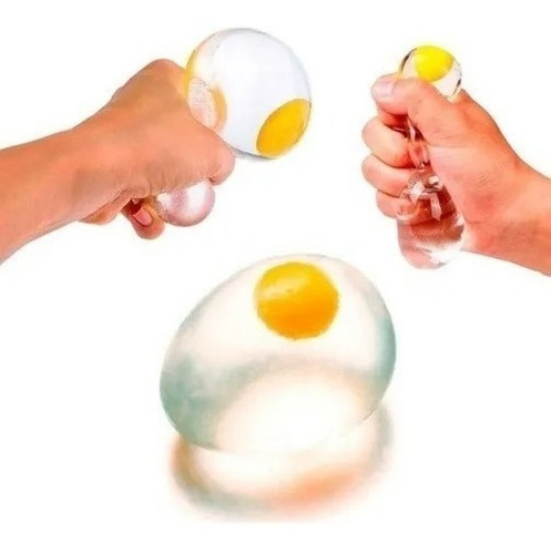 Huevo Transparente Amansaloco Antiestres Squishy Caja X12