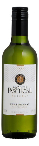 Vinho Branco Seco Chardonnay Monte Paschoal 250 Ml