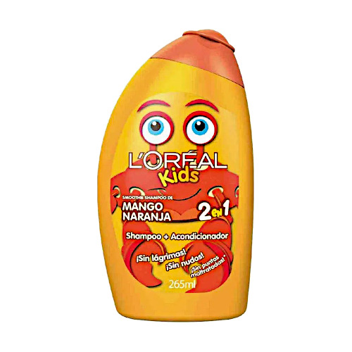 Shampoo + Acondicionador 265ml Mango Naranja Loreal Kids 