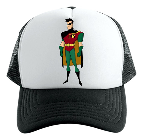 Gorra Tipo Trucker Negra Robin The Batman