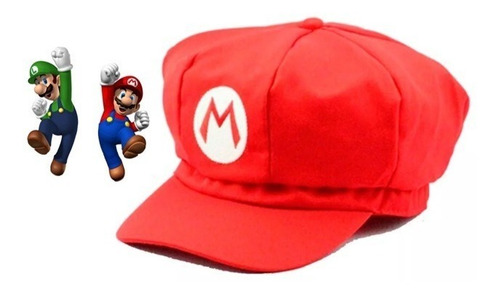 Gorra De Mario Bros Completa Disfraz 