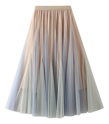 Double Layer Gradient Fresh Mesh Tutu Dress