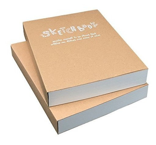 Cuadernos - Kraft Cover Drawing Notebook & Sketchbook Set Of