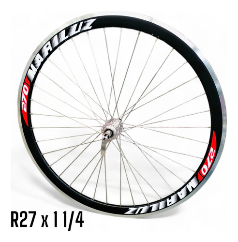Rin Delantero Bicicleta 27x 1 1/4 Aerodinamico Triple Pared Rines 27 1 14 Mega Negros