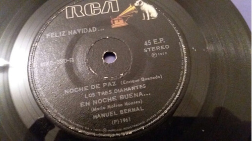 Vinilo Single De Manuel Bernal Noche De Paz ( G82