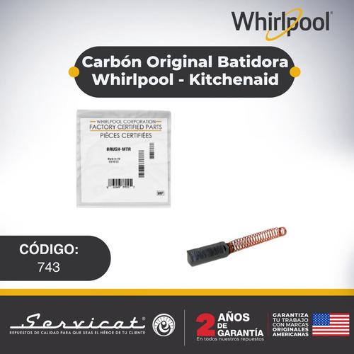 Carbón Original Batidora Whirlpool - Kitchenaid