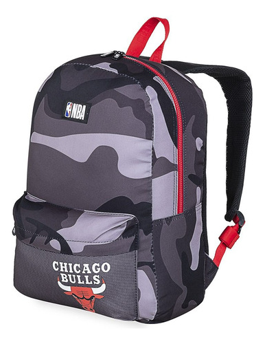 Mochila Globalstores Nba Chicago Bulls Negro Camo 7642