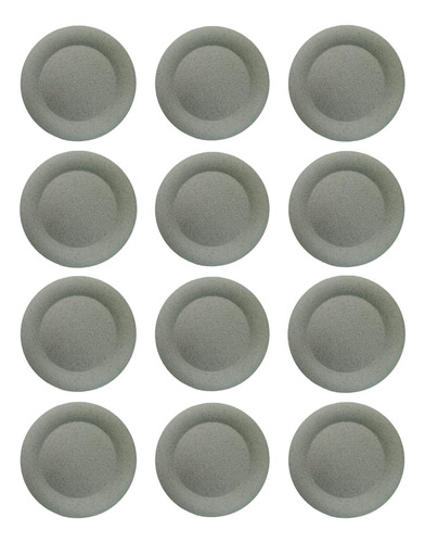 Plato Trinche Travessa Melamina 105-0158-003 Color Gris Jaspeado - Pack X 12
