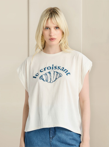 Remera Mujer Manga Corta Estampada Algodon Canchera Comoda