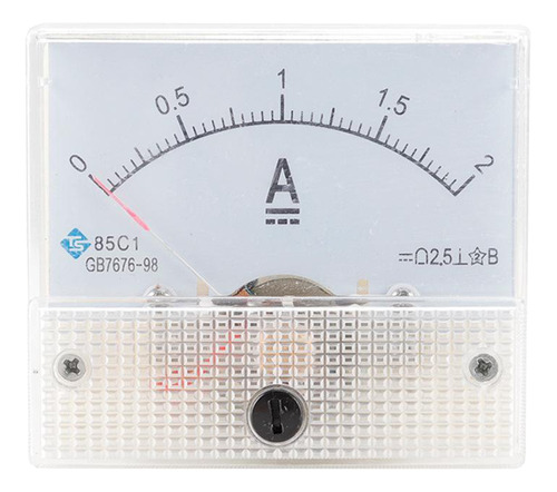 Medidor De Amperímetro Analógico De Aguja Medidor Dc0-2a