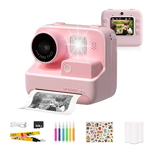 Kids Camera, Instant Print Camera With 32gb Memory Card...